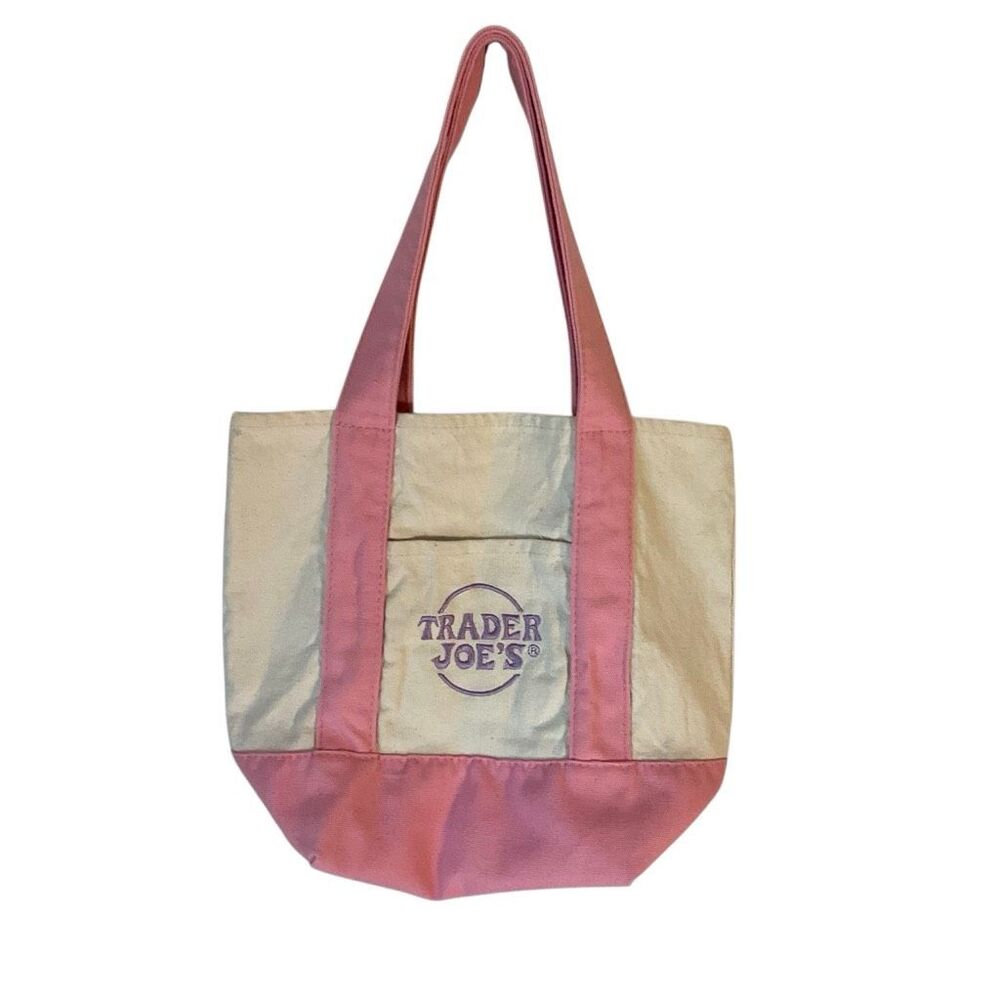 Trader Joe’s Limited Edition Mini Pastel Canvas Tote